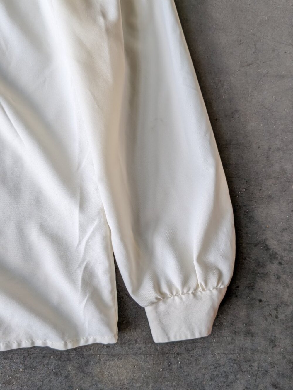 Vintage 80s Levi Strauss Embroidered Collar Ivory Button Front Blouse size 8 - Picture 5 of 9
